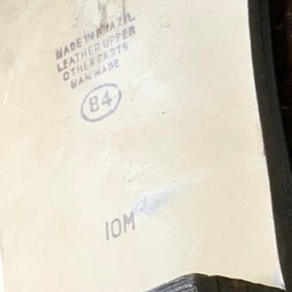 Cabin Creek Leather Womens Shoes Size 10M Woven Weave Made in Brazil Flat - Picture 11 of 12